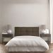 Cabeceira Painel Solteiro 0,90m Nina Suede Marrom - Pallazio