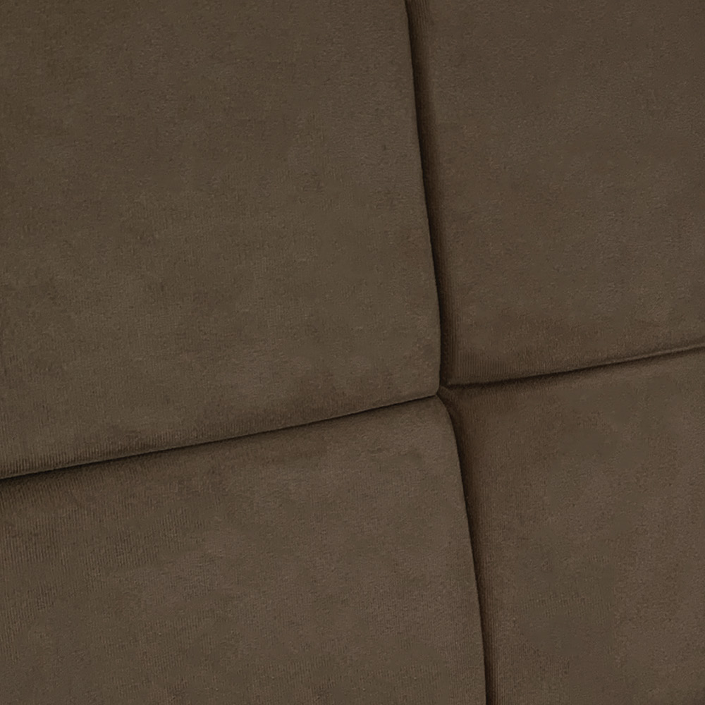 Cabeceira Painel Solteiro 0,90m Nina Suede Marrom - Pallazio
