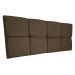 Cabeceira Painel Solteiro 0,90m Nina Suede Marrom - Pallazio