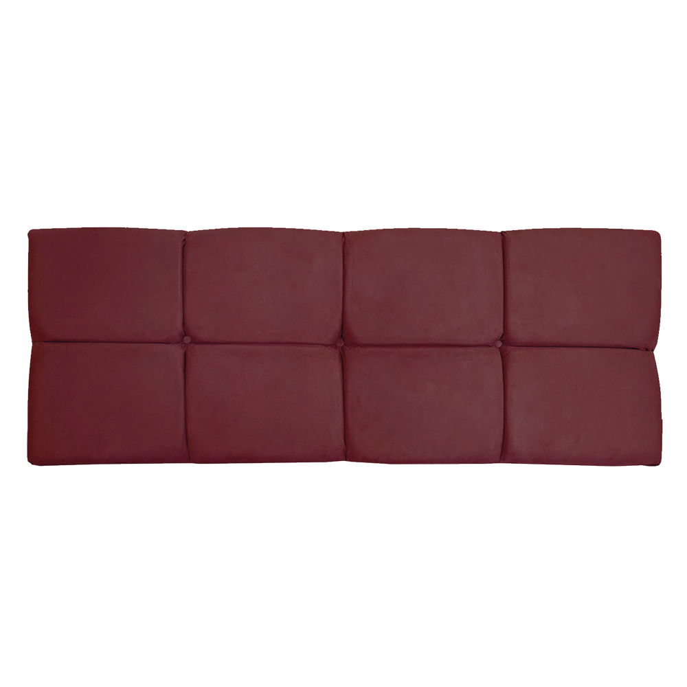 Cabeceira Painel Solteiro 0,90m Nina Suede Marsala - Pallazio