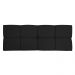 Cabeceira Painel Solteiro 0,90m Nina Suede Preto - Pallazio