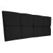 Cabeceira Painel Solteiro 0,90m Nina Suede Preto - Pallazio
