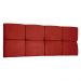 Cabeceira Painel Solteiro 0,90m Nina Suede Vermelho - Pallazio