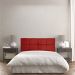 Cabeceira Painel Solteiro 0,90m Nina Suede Vermelho - Pallazio