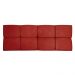 Cabeceira Painel Solteiro 0,90m Nina Suede Vermelho - Pallazio
