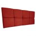 Cabeceira Painel Solteiro 0,90m Nina Suede Vermelho - Pallazio