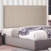 Cabeceira Painel Solteiro 0,90m Ravenna Suede Bege - Pallazio