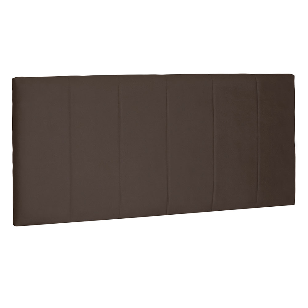 Cabeceira Painel Solteiro 0,90m Ravenna Suede Caramelo - Pallazio