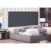 Cabeceira Painel Solteiro 0,90m Ravenna Suede Cinza - Pallazio