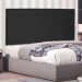 Cabeceira Painel Solteiro 0,90m Ravenna Suede Preto - Pallazio