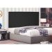 Cabeceira Painel Solteiro 0,90m Ravenna Suede Preto - Pallazio