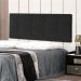 Cabeceira Painel Solteiro 0,90m Roma Suede Preto - Pallazio