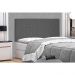 Cabeceira Painel Solteiro 0,90m Tânia Suede Cinza - Pallazio