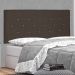 Cabeceira Painel Solteiro 0,90m Tânia Suede Marrom Café - Pallazio