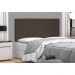 Cabeceira Painel Solteiro 0,90m Tânia Suede Marrom Café - Pallazio