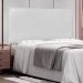 Cabeceira Painel Solteiro 0,90m Veneza Corano Branco - Pallazio