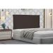 Cabeceira Painel Solteiro 0,90m Veneza Suede Marrom Café - Pallazio