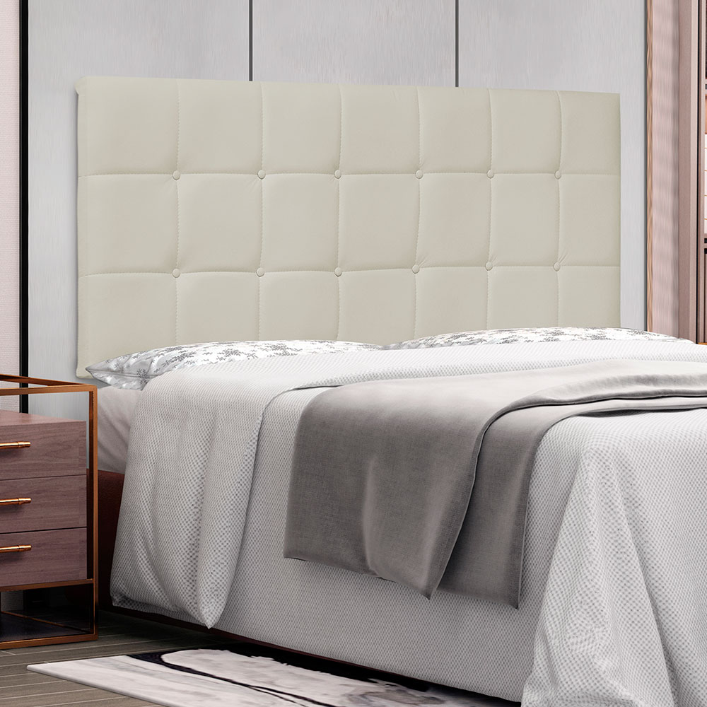 Cabeceira Painel Solteiro 0,90m Verona Corano Marfim - Pallazio