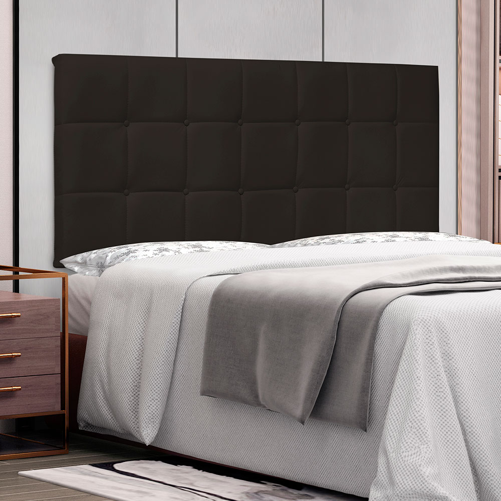 Cabeceira Painel Solteiro 0,90m Verona Corano Marrom - Pallazio