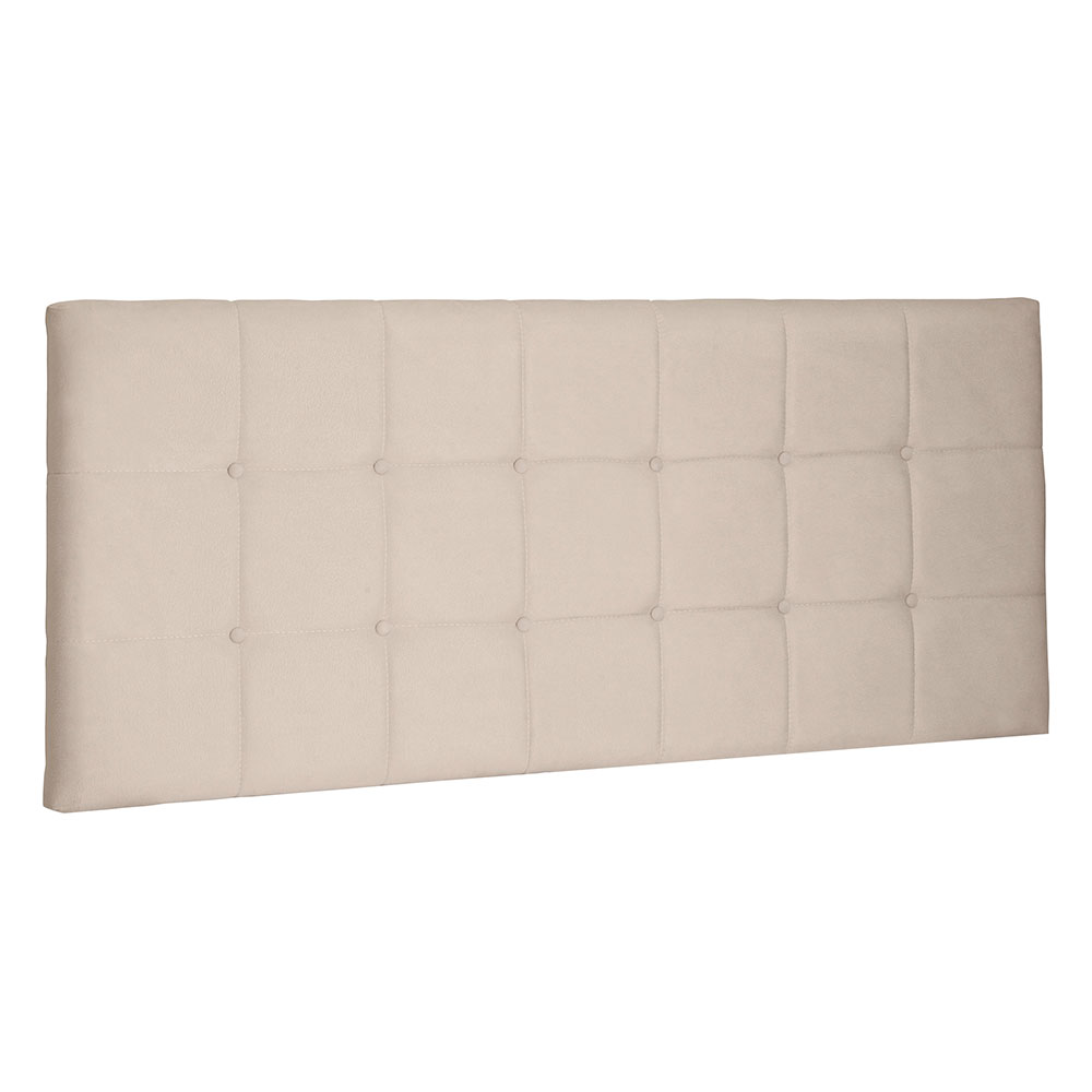 Cabeceira Painel Solteiro 0,90m Verona Suede Bege - Pallazio