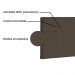 Cabeceira Painel Solteiro 0,90m Verona Suede Caramelo - Pallazio