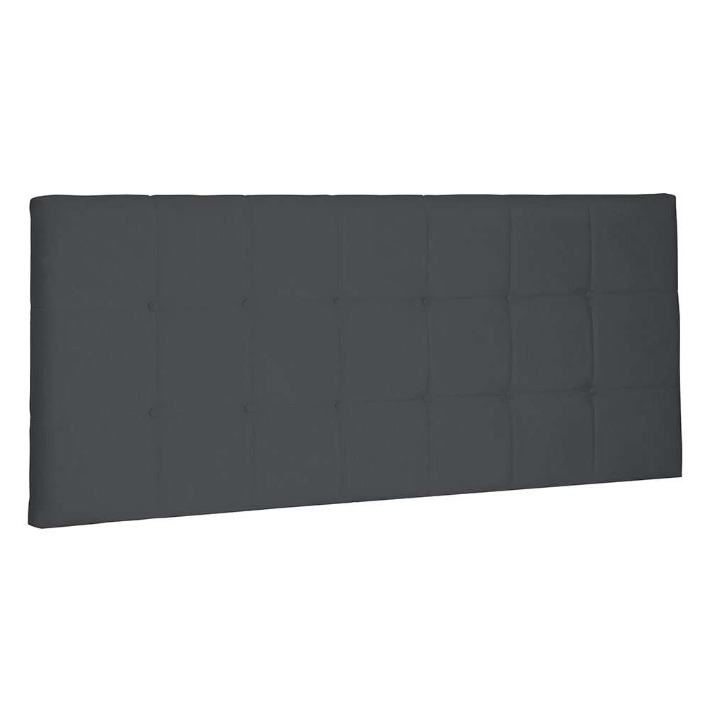 Cabeceira Painel Solteiro 0,90m Verona Suede Cinza - Pallazio