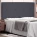 Cabeceira Queen 1,60m Aquilla Suede Cinza - Pallazio