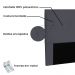 Cabeceira Queen 1,60m Aquilla Suede Cinza - Pallazio