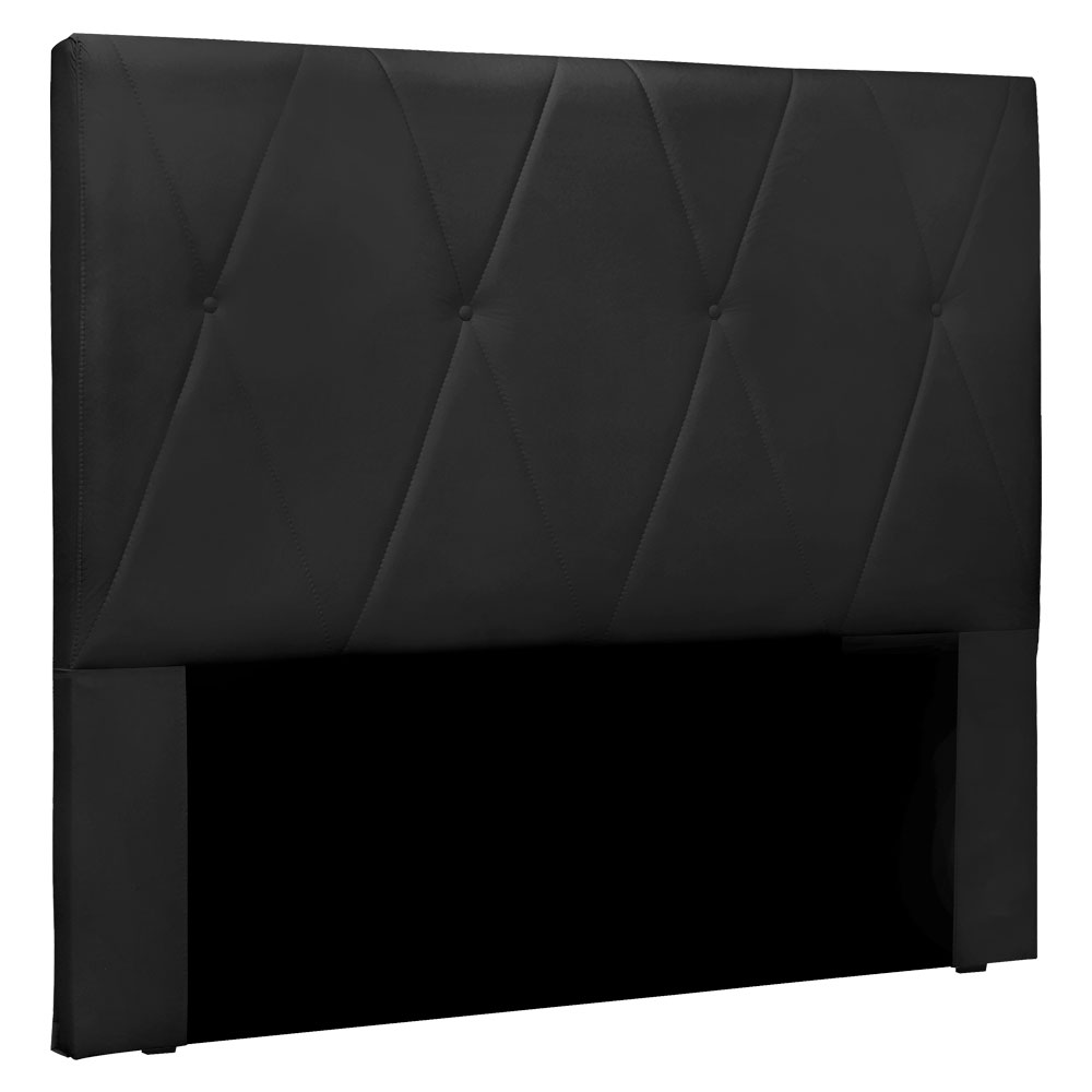 Cabeceira Queen 1,60m Aquilla Veludo Preto - Pallazio