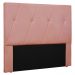Cabeceira Queen 1,60m Aquilla Veludo Rosa - Pallazio