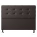 Cabeceira Queen 1,60m Atenas Suede Marrom - Pallazio