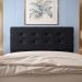 Cabeceira Queen 1,60m Atenas Suede Preto - Pallazio