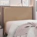 Cabeceira Queen 1,60m Barcelona Suede Bege - Pallazio