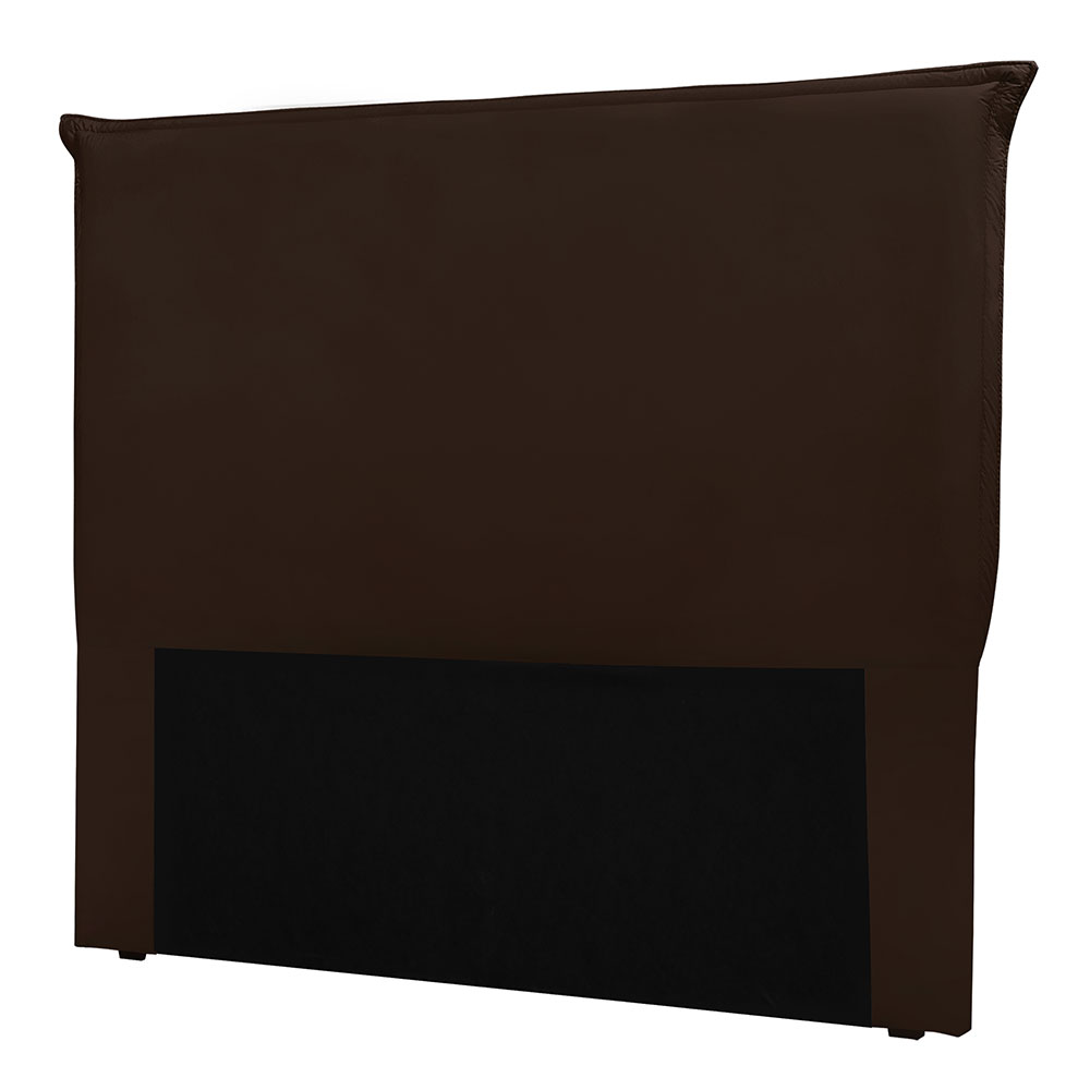 Cabeceira Queen 1,60m Barcelona Suede Marrom - Pallazio