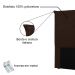 Cabeceira Queen 1,60m Barcelona Suede Marrom - Pallazio