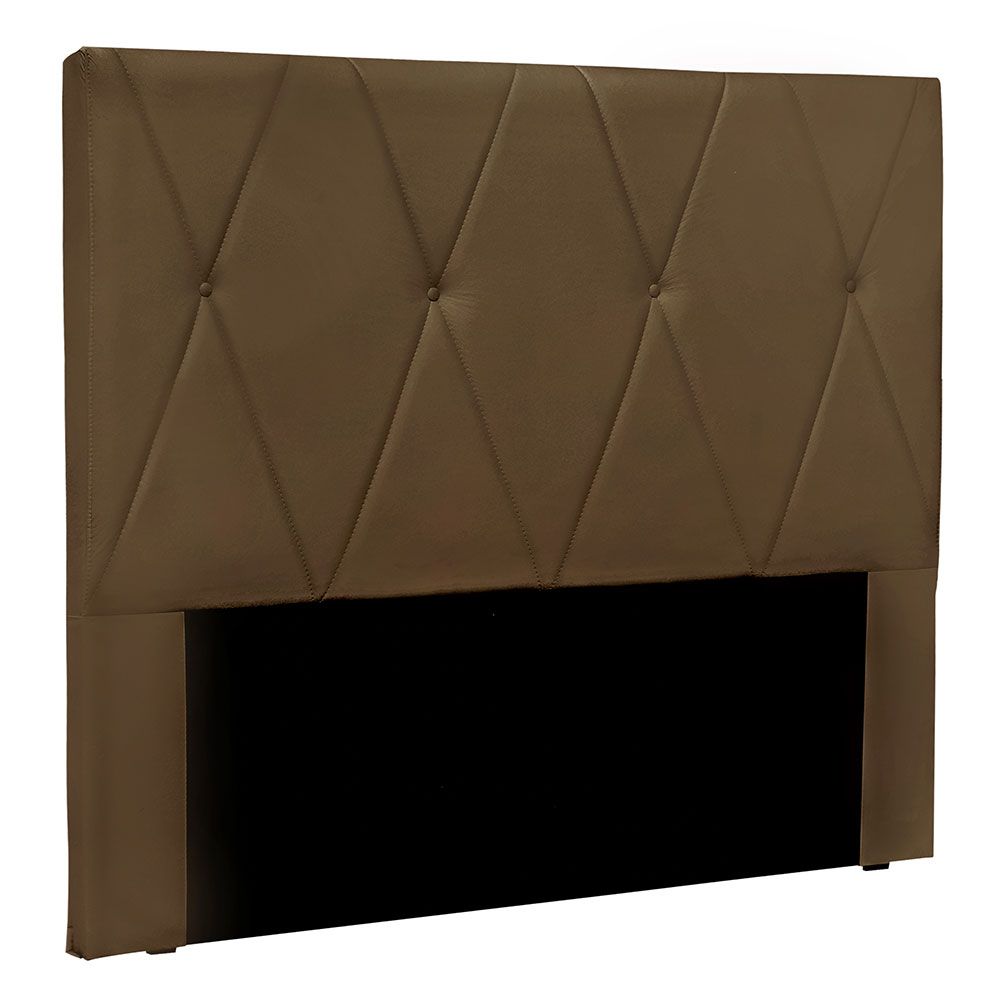 Cabeceira Queen 1,60m Ávila Suede Caramelo - Pallazio