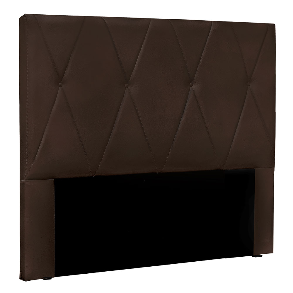 Cabeceira Queen 1,60m Ávila Suede Marrom - Pallazio