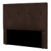 Cabeceira Queen 1,60m Ávila Suede Marrom - Pallazio