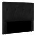 Cabeceira Queen 1,60m Ávila Suede Preto - Pallazio