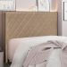 Cabeceira Queen 1,60m Córdoba Suede Bege - Pallazio