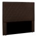 Cabeceira Queen 1,60m Córdoba Suede Marrom - Pallazio