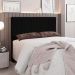 Cabeceira Queen 1,60m Genebra Suede Preto - Pallazio