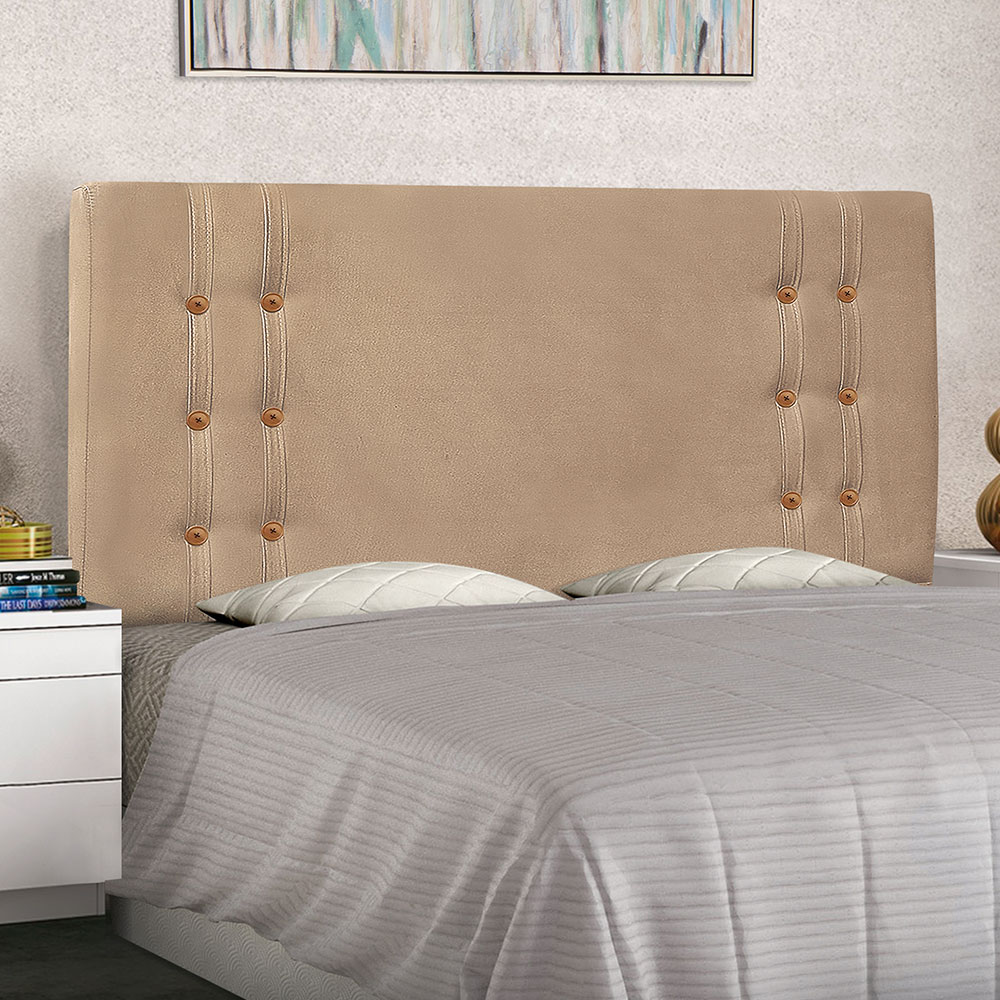 Cabeceira Queen 1,60m Genova Suede - Pallazio