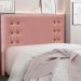 Cabeceira Queen 1,60m Genova Veludo Rosa - Pallazio
