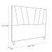 Cabeceira Queen 1,60m Italia Veludo Preto - Pallazio