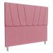 Cabeceira Queen 1,60m Italia Veludo Rosa - Pallazio