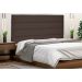Cabeceira Queen 1,60m La Italiana Suede Marrom Café - Pallazio
