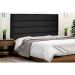 Cabeceira Queen 1,60m La Italiana Suede Preto - Pallazio
