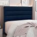 Cabeceira Queen 1,60m Las Palmas Suede Azul Marinho - Pallazio