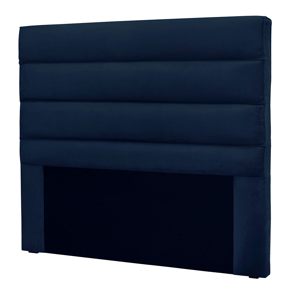 Cabeceira Queen 1,60m Las Palmas Suede Azul Marinho - Pallazio